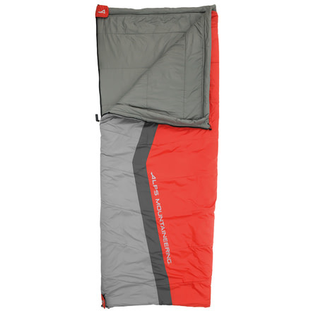 ALPS Mountaineering Cinch 40 Sleeping Bag, Flame Red/Coal, 35in x 82in, 4701442