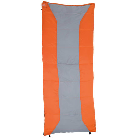 ALPS Mountaineering Crater Lake 0 Sleeping Bag Synthetic-Grey/Rust-Regular