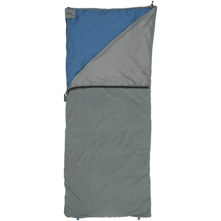 ALPS Mountaineering Summer Lake 55 Sleeping Bag Synthetic-Grey/Blue