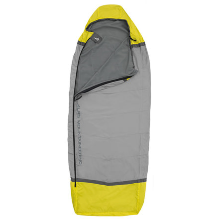ALPS Mountaineering Sundown Sleeping Bag Liner, Citrus/Coal, 36in x 90in, 4900022