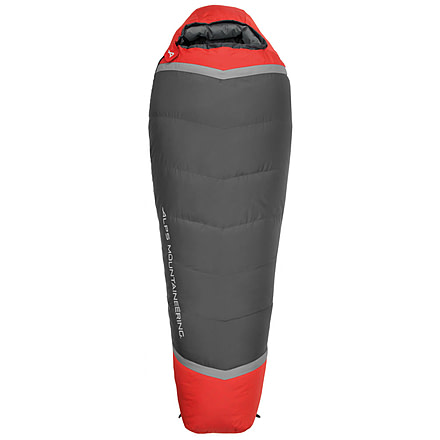 ALPS Mountaineering Zenith 0 Degrees Sleeping Bag, Regular, Charcoal/Red, 4351642