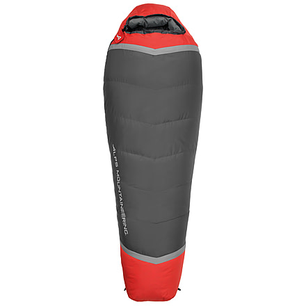 ALPS Mountaineering Zenith 0 Sleeping Bag, Long, Flame Red/Coal, 32in x 86in, 4352442