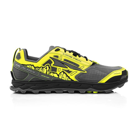 Altra Arrows Lone Peak 4 Trail Running Shoe - Mens, Gray/Yellow, 15 US, AFM1855F-22-150