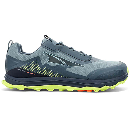 Altra Arrows Lone Peak All-Weather Low Shoes - Mens, Gray/Lime, 9, AL0A4VQG232-9-MED