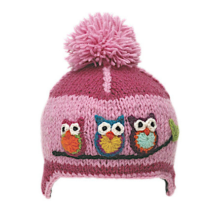 Ambler Hoot Beanie - Kids, Raspberry, Small, F18-0008-A/RAS-S/P1