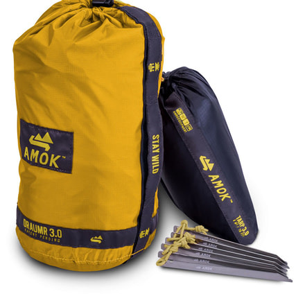 Amok Draumr 3.0 Complete Hammock System -Golden Yellow