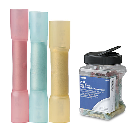 Ancor Heat Shrink Butt Connector Multi-Pack - 250-Piece - Jar 62617
