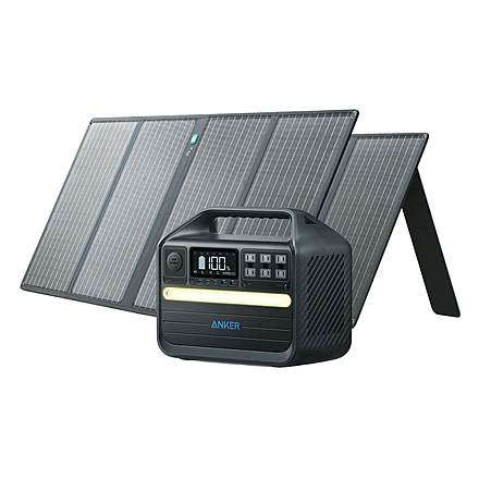 Anker 555 Solar Generator w/ 2x100W Solar Panels, 1024Wh PowerHouse, B1760111