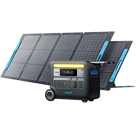Anker 767 Solar Generator w/ 2x200W Solar Panels, 2048Wh PowerHouse, B1780111