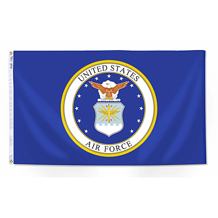 Annin Flags US Airforce Nylon Flag, Blue/White/Gold, 3ft x 5ft, 439010R