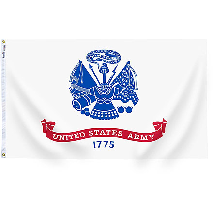 Annin Flags US Army Nylon Flag, White/Blue/Red, 3ft x 5ft, 439035R