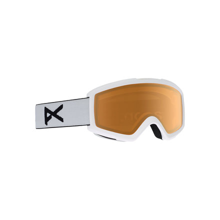 Anon Helix 2.0 Non Mirror Goggle - Mens, Frame- White, Lens- Amber, 185291-123