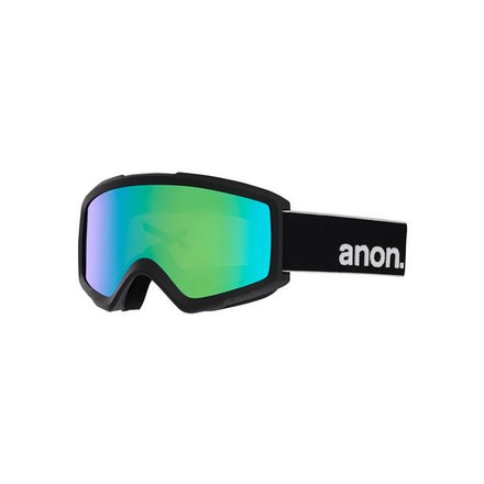 Anon Helix 2.0 Sonar Goggle and Spare Lens w/ Sonar Green, Black, 20178100040