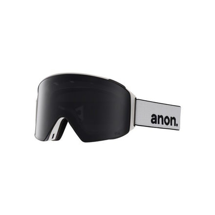 Anon M4 Cylindrical Goggle, Spare Lens and Mfi Face Mask w/ Sonar Smoke, White, 20354100118
