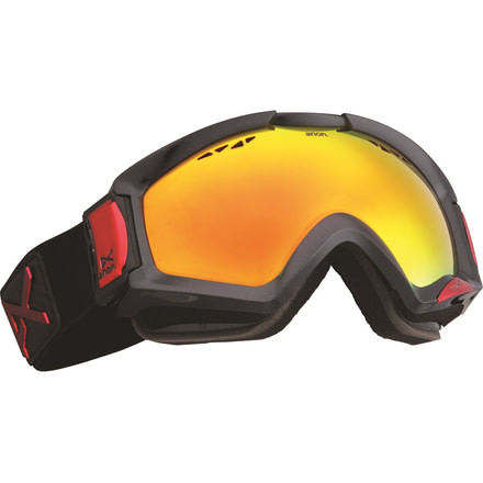 Anon Realm Goggles-Black Emblem-Red Solex