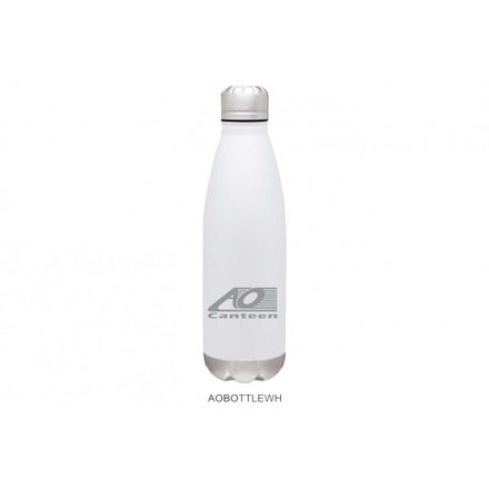 AO Coolers Insulated Water Bottle, 26 oz, White, Medium, AOBOTTLEWH
