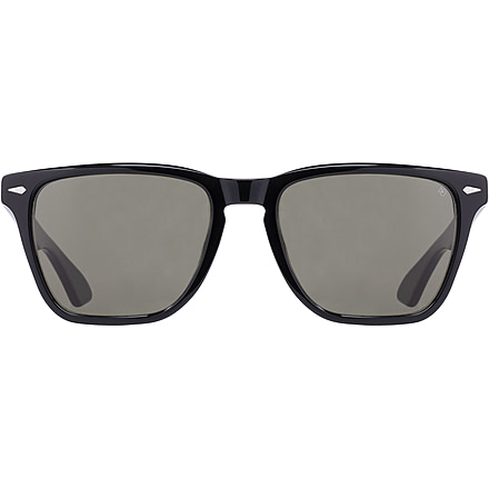 AO Hudson Sunglasses, Black Frame, Calobar Green AOLite Nylon Lens - 57-19-145, HUD257ST-GNN