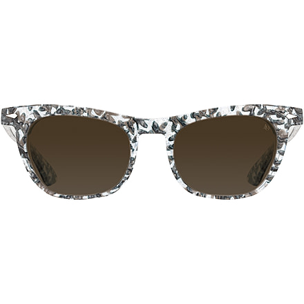 AO Lucinda Sunglasses - Womens, Crystal Slate, Cosmetan Brown AOLite Nylon Lenses, Crystal Slate / Cosmetan Brown Lens, 51-20-140, LUC251ST--BNN
