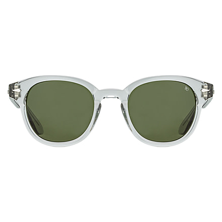 AO Times Sunglasses, Gray Crystal, Calobar Green AOLite Nylon Lenses, 47-21-145 B42, TIM247ST--GNN