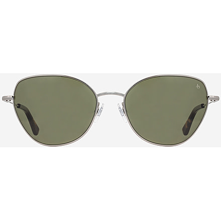 AO Whitney Sunglasses - Womens, Gunmetal Frame, Calobar Green AOLite Nylon Lenses, 51-19-145, WHI258STTOGNN