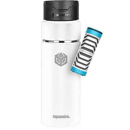 Aquamira SHIFT 24oz Filter Bottle - Everyday BLU Line, White, 67600