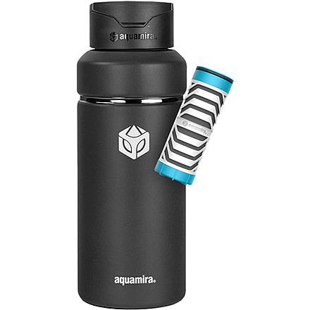Aquamira SHIFT 32oz Filter Bottle - Everyday BLU Line, Black, 67621