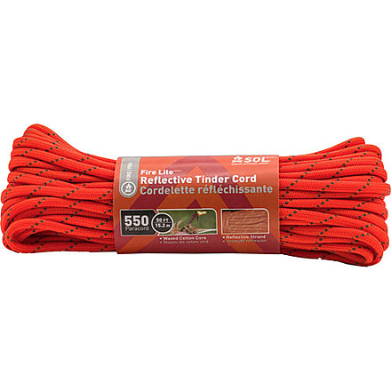 Arb Sol Fire Lite Reflective Tinder Cord 50' Poly 550