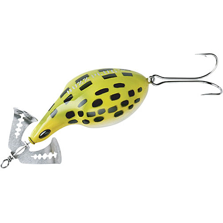 Arbogast Buzz Plug Jr. Topwater Buzz Bait, 2 3/8in, 5/8 oz, Floating, Frog/White Belly, G935-06