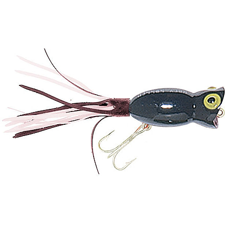 Arbogast Hula Popper Topwater Popper, 2 1/4in, 5/8 oz, Floating, Black, G750-02