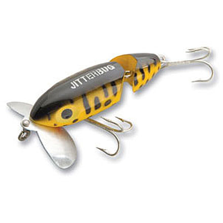 Arbogast Jointed Jitterbug Topwater Lure, 2 1/2in, 3/8 oz, Floating, Perch, G620-05