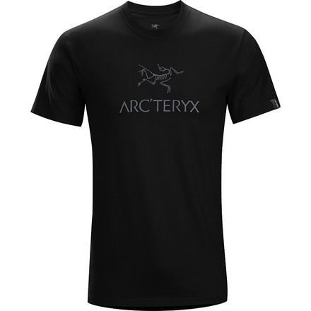 Arc'teryx Arc'word Short Sleeve T-Shirt, Black/Iron Anvil, XXL, 252390