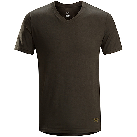 Arc'teryx Candidate V-Neck Short Sleeve Shirt - Men's-Black-Small