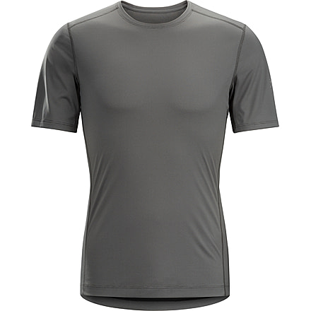 Arc'teryx Phase SL Crew Short Sleeve Baselayer - Men's-Nautic Grey-Small