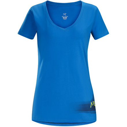 Arc'teryx Remote Short Sleeve Women's V-Neck, Macaw, Extra Small, 330196