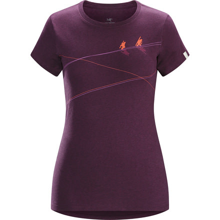 Arc'teryx Up Slope Short Sleeve T-Shirt - Women's-Heathered LT Chandra-X-Small