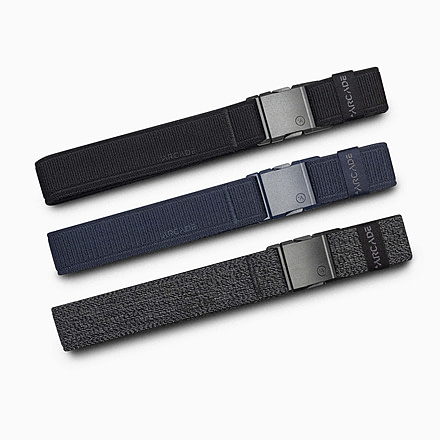 Arcade Belts Atlas Slim Belt Kit, Slim/Standard, 1.25in Width, Black, 30-40 inch, atlas-slim-w-belt-kit