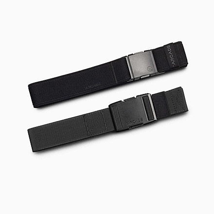 Arcade Belts Midnight Belt Kit, Standard/Standard, 1.5in Width, Black/Iron, 30-40 inch, midnight-web-belt-kit