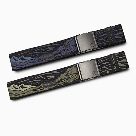 Arcade Belts Out of Range Belt Kit, Standard/Standard, 1.5in Width, Ivy Green/Navy, 30-40 inch, out-of-range-belt-kit
