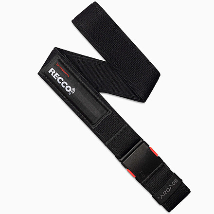Arcade Belts Recco Belt, Standard/Standard, 1.5in Width, Black, 30-40 inch, recco-stretch-belt
