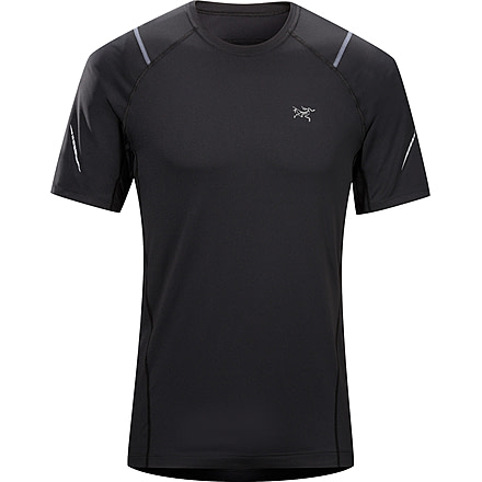 Arcteryx Accelerator Crew Short Sleeve Shirt - Mens-Black-Medium