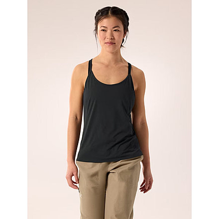Arcteryx Arcteryx Womens Silene Tank, X000007688-Black Heather-XL