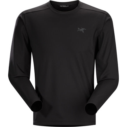 Arcteryx Iridine Crew Long Sleeve - Mens-Black-Large