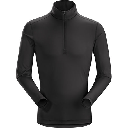 Arc'teryx Phase SL Zip Neck with Long Sleeve - Men's, Black, 2XL, 270994