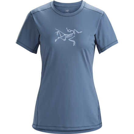 Arc'teryx Phasic Evolution Crew Shirt with Short Sleeve - Women's, Nightshadow, Large, 376755