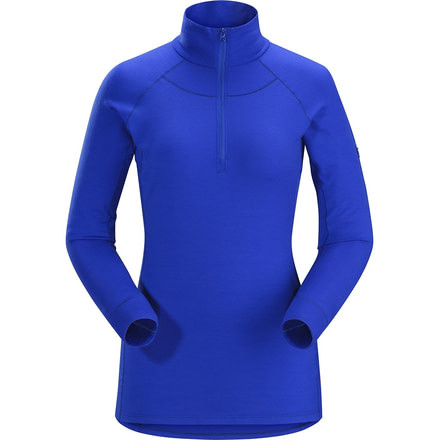 Arcteryx Satoro AR Zip Neck Long Sleeve - Womens, Zaffre, Small, 352626