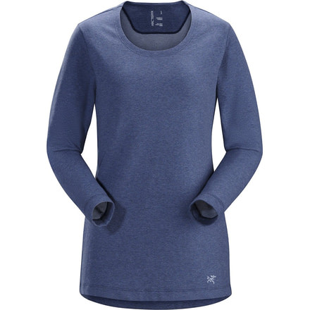 Arcteryx Sirrus Long Sleeve Top - Womens, Nightshadow Heather, Small, 345720