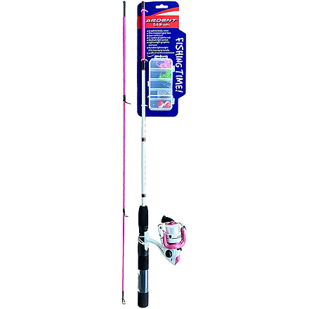 Ardent Fishing Time Spinning Combo - Kids, Pink, DG10502K-P