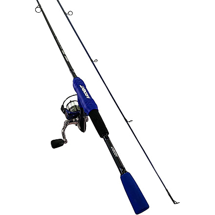 Ardent Vario Spinning Combo, 2000 Reel, 2-1 BB 5.1-1 Gear Ratio, 6ft6in Rod with Comfort Grip Preinstalled, Blue, OG2066M2-B