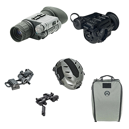 Armasight MNVD-51/Sidekick Bundle, Pinnacle Gen 3 Ghost White Phosphor IIT NVM, 320 TMM, XL Helmet, Gray