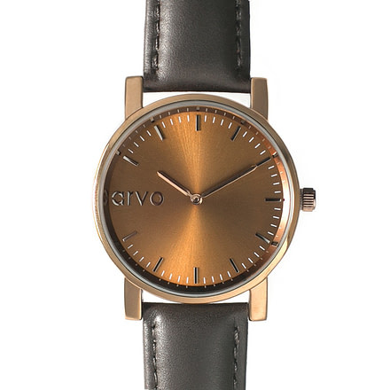 Arvo Timeus Edison Watch-Copper/Espresso